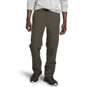 North Face Men's PARAMOUNT TRAIL CONVERTIBLE HKNG PANTS Taupe Green Size MEDIUM